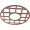 Ekena Millwork O'Neal Wood Fretwork Pierced Ceiling Medallion, Walnut, 16"OD x 5 3/4"ID x 1/4"T CMWP16X16X0250ONWA - alternate 2